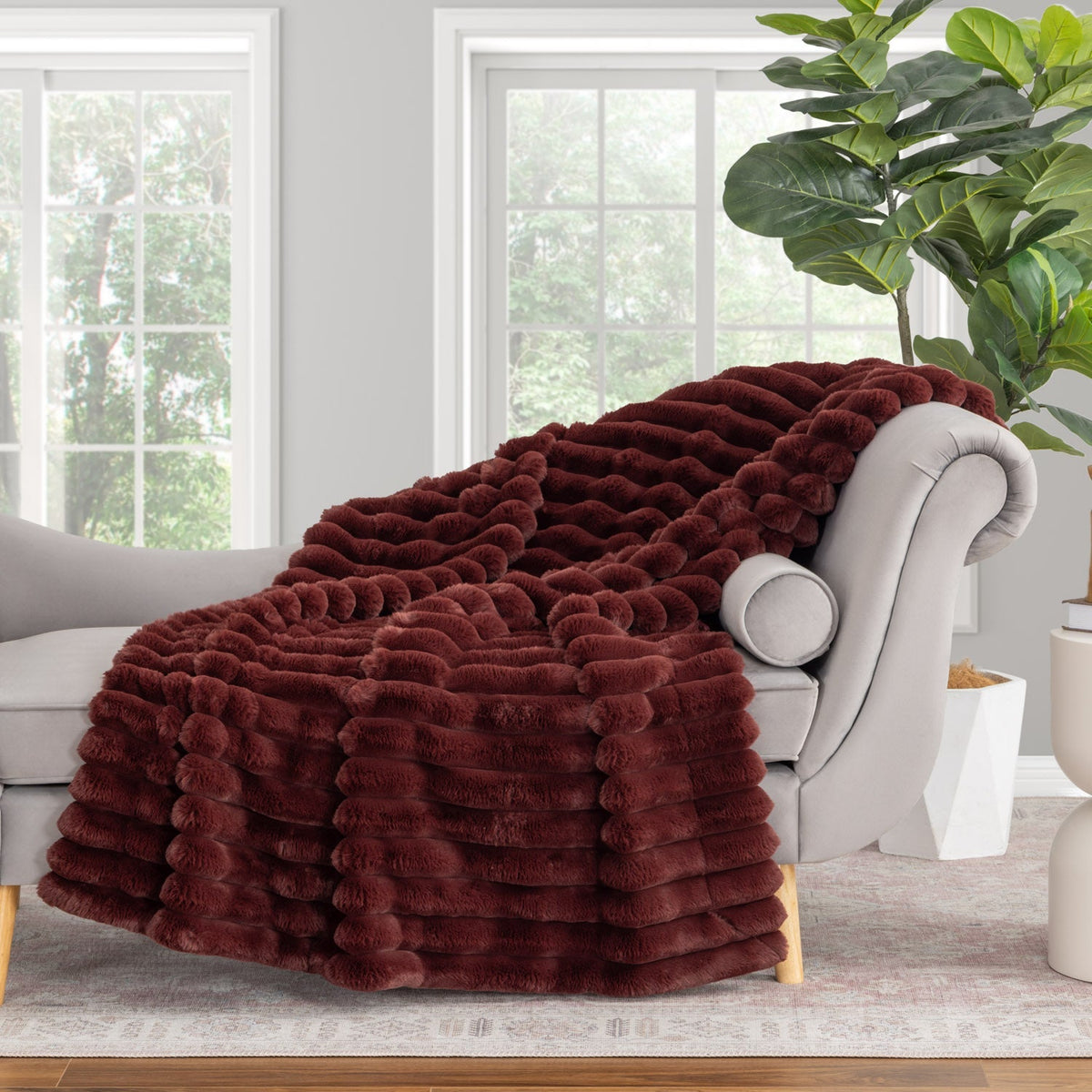 Acadia Faux Fur Throw