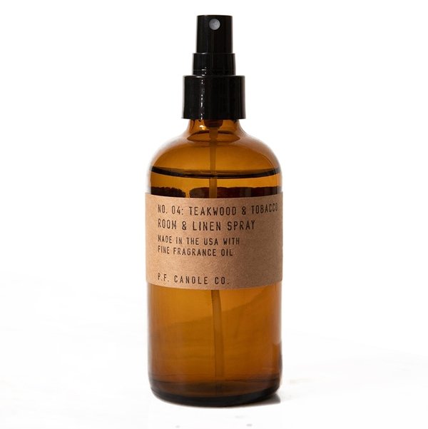 P.F. Candle Co. - Teakwood & Tobacco Room & Linen Spray